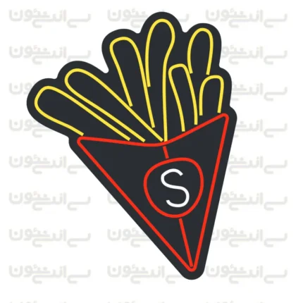 تابلو نئون طرح سیب زمینی
