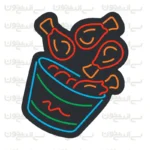 تابلو نئون طرح مرغ سوخاری