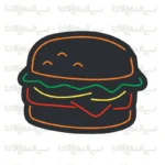 تابلو نئون طرح همبرگر