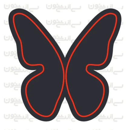 تابلو نئون طرح پروانه شماره 1