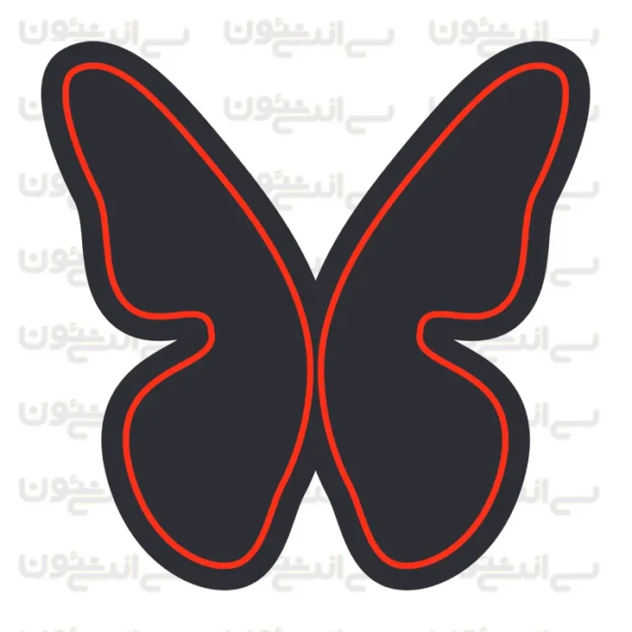 تابلو نئون طرح پروانه شماره 1