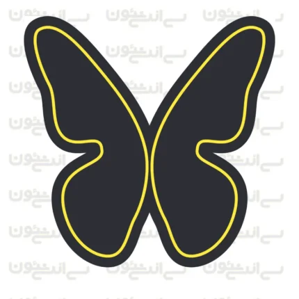 تابلو نئون طرح پروانه شماره 3