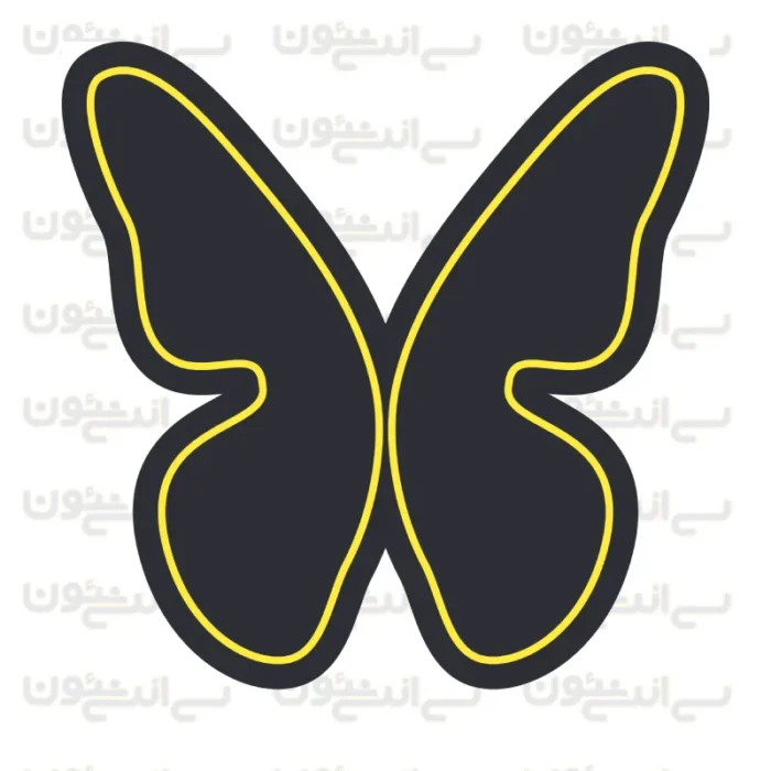 تابلو نئون طرح پروانه شماره 3