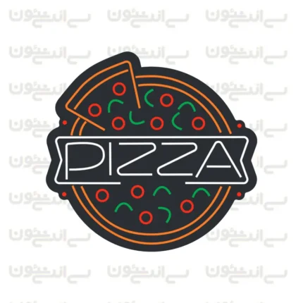 تابلو نئون پیتزا طرح شماره 1