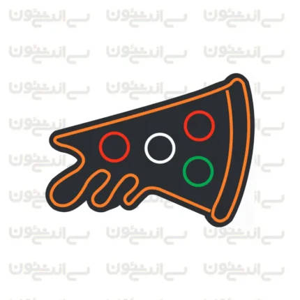 تابلو نئون پیتزا طرح شماره 2