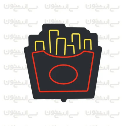 تابلو نئون سیب زمینی طرح شماره 2