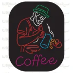 تابلو نئون طرح باریستا