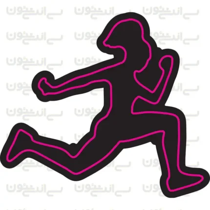 تابلو نئون طرح فیتنس زنانه