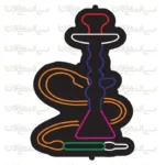 تابلو نئون طرح قلیون شماره 2