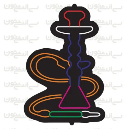 تابلو نئون طرح قلیون شماره 2