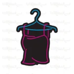 تابلو نئون طرح لباس زیر زنانه