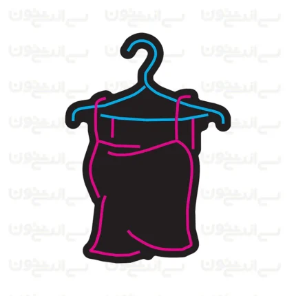 تابلو نئون طرح لباس زیر زنانه