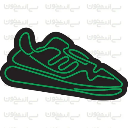 تابلو نئون طرح کتونی