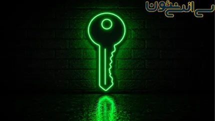 تابلو نئون طرح کلید