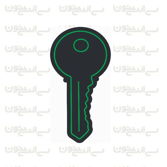 تابلو نئون طرح کلید
