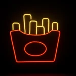 خرید تابلو نئون سیب زمینی طرح شماره 2