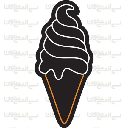 تابلو نئون طرح بستنی شماره 3