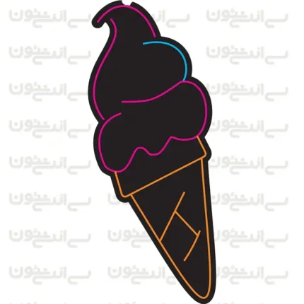 تابلو نئون طرح بستنی شماره 4