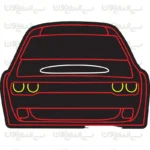 تابلو نئون طرح خودرو اسپرت
