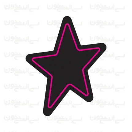 تابلو نئون طرح ستاره