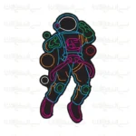 تابلو نئون طرح آدم فضایی