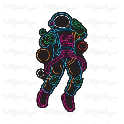 تابلو نئون طرح آدم فضایی