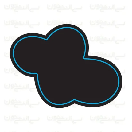 تابلو نئون طرح ابر آسمانی