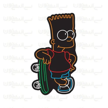 تابلو نئون طرح سیمپسون ها