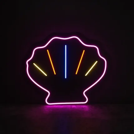 تابلو نئون طرح صدف کارتونی