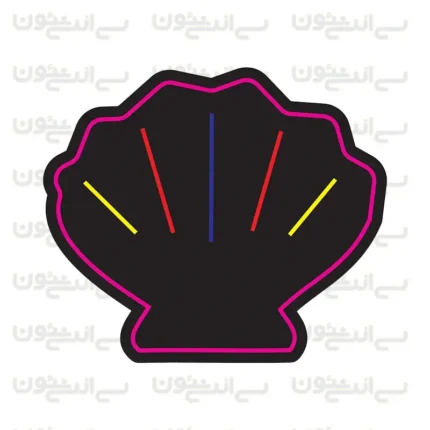 تابلو نئون طرح صدف کارتونی