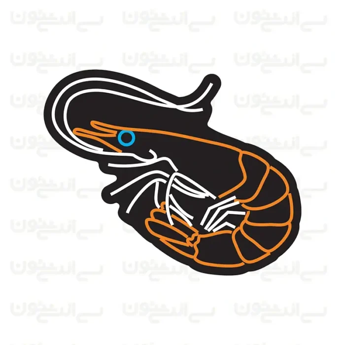 تابلو نئون طرح میگو