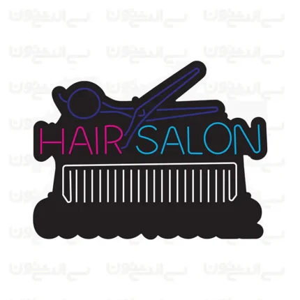 تابلو نئون طرح HAIR SALON