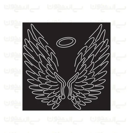 تابلو نئون طرح بال فرشته