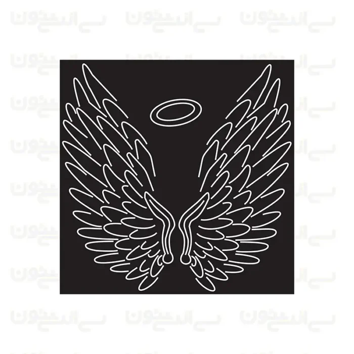 تابلو نئون طرح بال فرشته