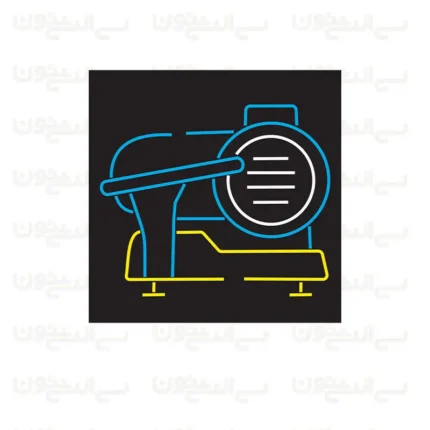 تابلو نئون طرح دستگاه کالباس بر