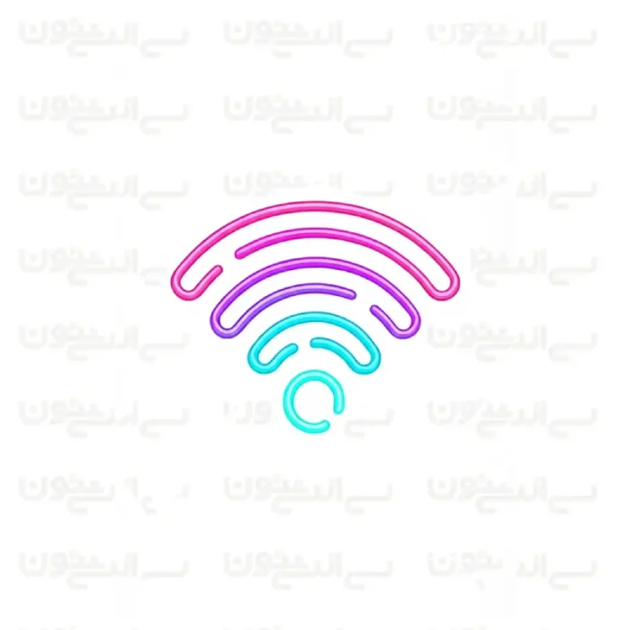 تابلو نئون طرح وای فای