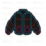 تابلو نئون طرح کاپشن پافر