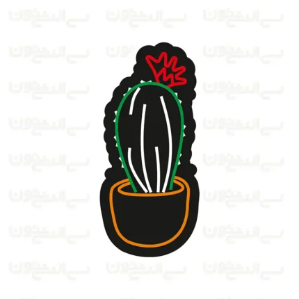 تابلو نئون طرح کاکتوس شماره 2