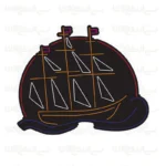 تابلو نئون طرح کشتی بادبانی