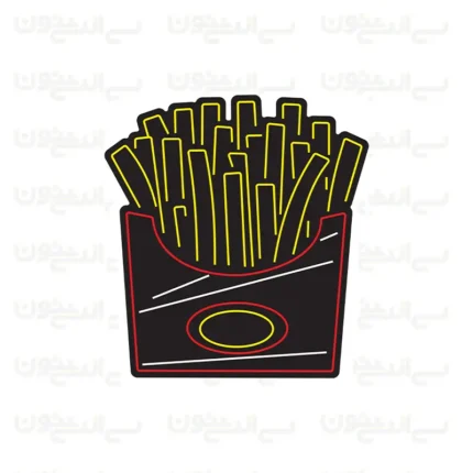 تابلو نئون سیب زمینی طرح شماره 3