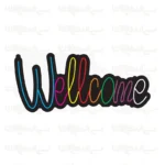 تابلو نئون طرح Welcome
