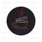 تابلو نئون طرح فنجان قهوه و نوشته ART