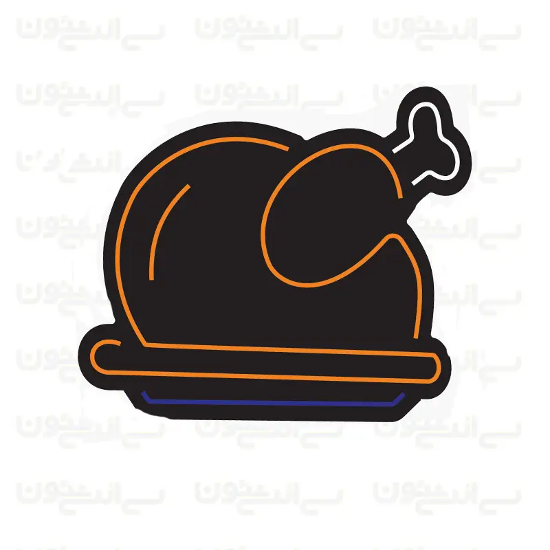 تابلو نئون طرح مرغ بریان تابلو نئون طرح مرغ بریان