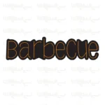 تابلو نئون طرح نوشته Barbecue