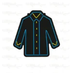 تابلو نئون طرح پیراهن مردانه