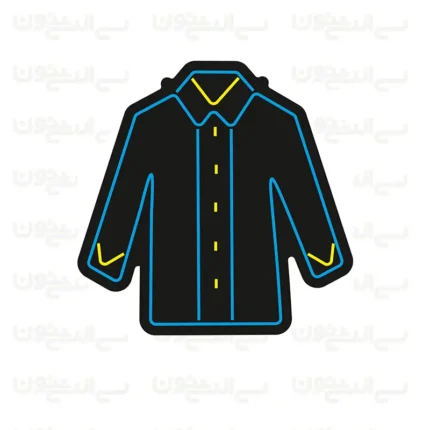 تابلو نئون طرح پیراهن مردانه