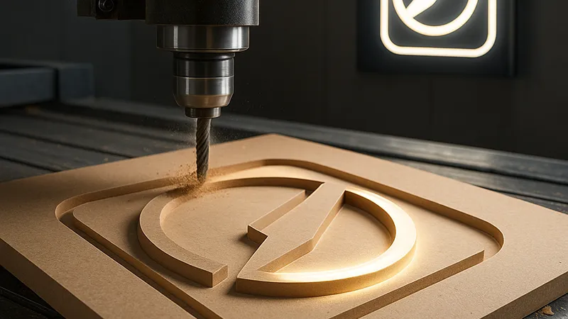 کاربرد دستگاه CNC در تابلوهای تبلیغاتی مدرن 4 تابلو نئون فلکسی مدرن تولید شده با دستگاه CNC و نورپردازی LED