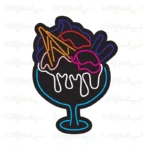 تابلو نئون بستنی طرح شماره 8