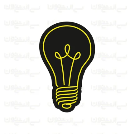 تابلو نئون طرح لامپ