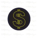 تابلو نئون طرح نماد دلار